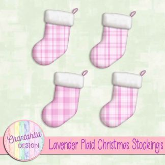 Free lavender plaid christmas stockings