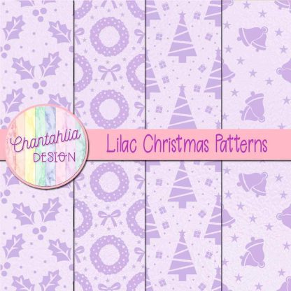 Free lilac christmas patterns
