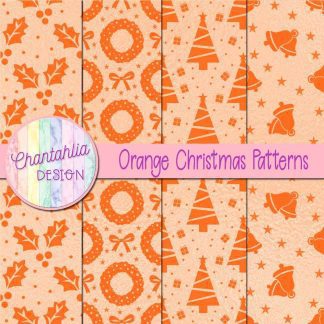 Free orange christmas patterns