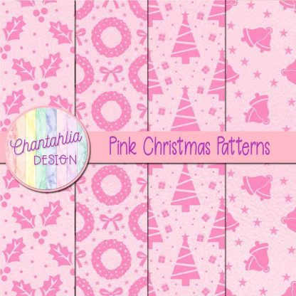 Free pink christmas patterns