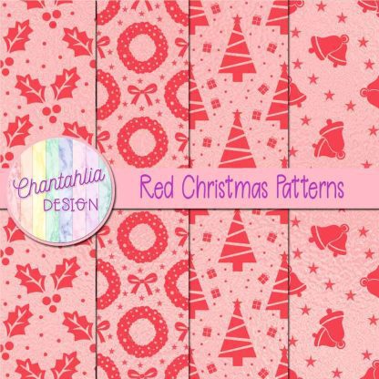Free red christmas patterns