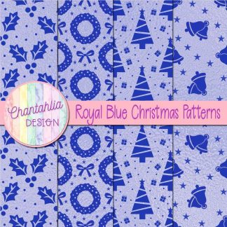 Free royal blue christmas patterns