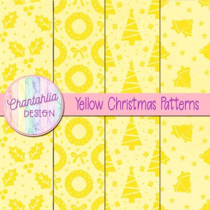 Free yellow christmas patterns