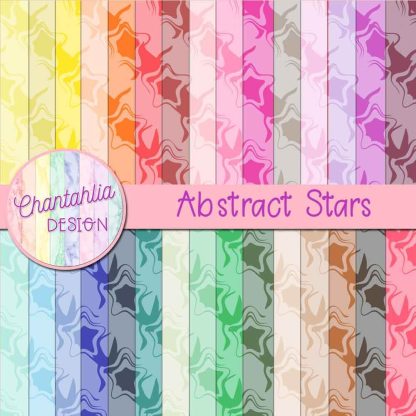 free digital paper backgrounds featuring an abstract stars design