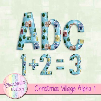 Free alpha in a Christmas Village theme.