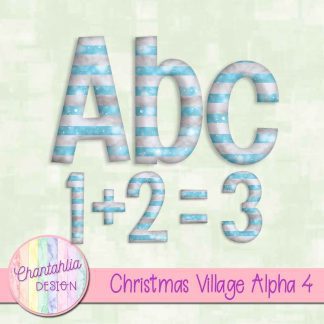 Free alpha in a Christmas Village theme.