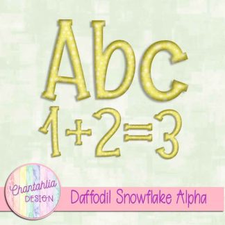 Free daffodil snowflake alpha