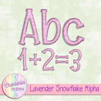 Free lavender snowflake alpha