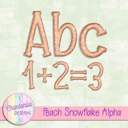 Free peach snowflake alpha