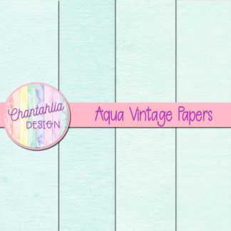Free aqua vintage digital papers