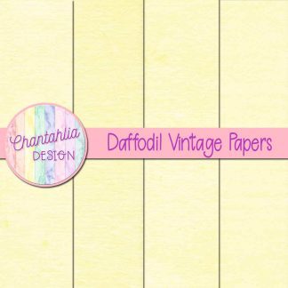 Free daffodil vintage digital papers