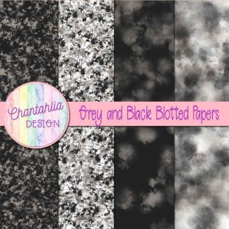 Free grey and black blotted papers