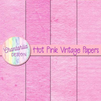 Free hot pink vintage digital papers