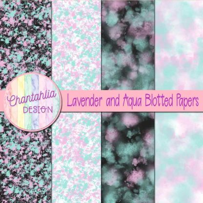 Free lavender and aqua blotted papers