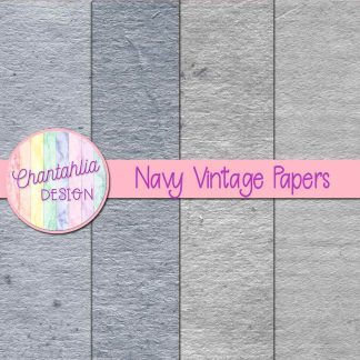 Free navy vintage digital papers