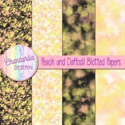 Free peach and daffodil blotted papers