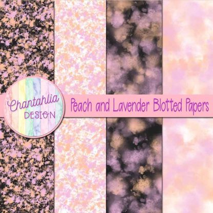 Free peach and lavender blotted papers