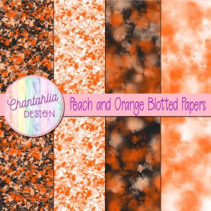 Free peach and orange blotted papers