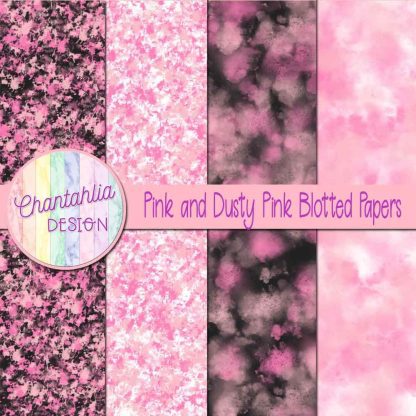 Free pink and dusty pink blotted papers
