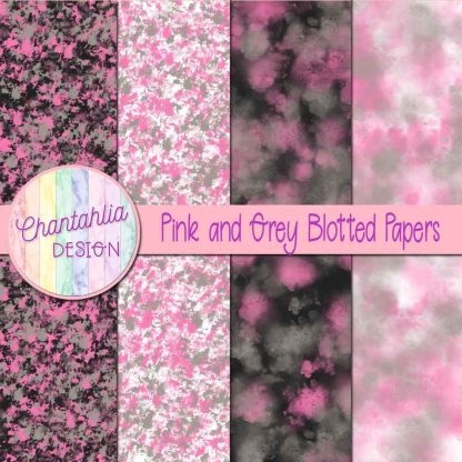 Free pink and grey blotted papers