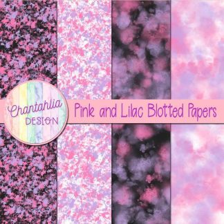 Free pink and lilac blotted papers