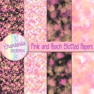 Free pink and peach blotted papers