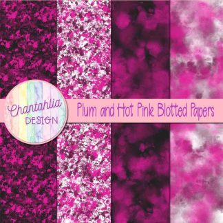 Free plum and hot pink blotted papers