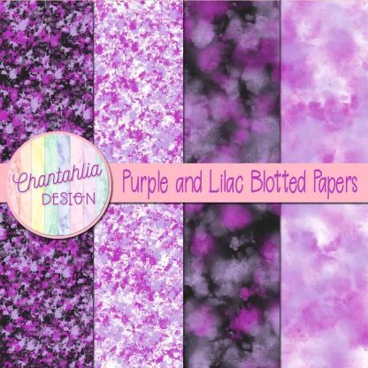 Free purple and lilac blotted papers