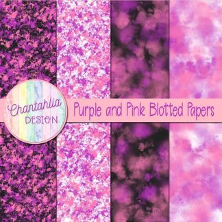 Free purple and pink blotted papers