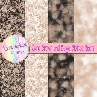 Free sand brown and beige blotted papers