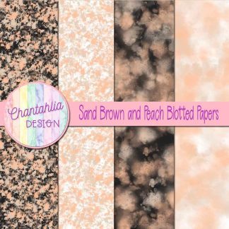 Free sand brown and peach blotted papers