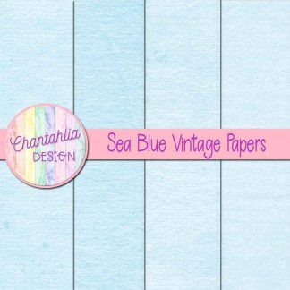 Free sea blue vintage digital papers