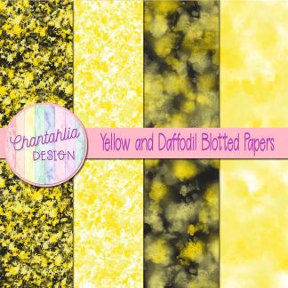 Free yellow and daffodil blotted papers