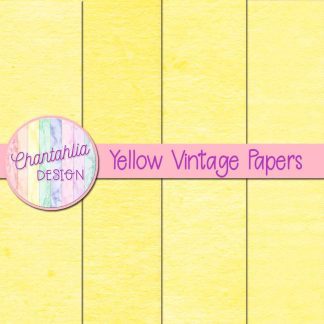 Free yellow vintage digital papers