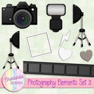 Free design elements in a Photography theme