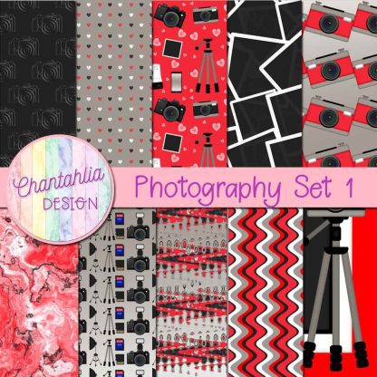 Free digital papers in a Photography theme.