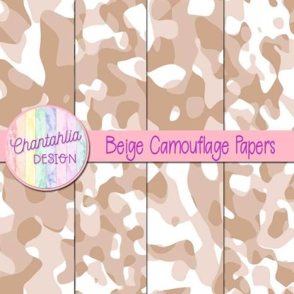 Free beige camouflage digital papers