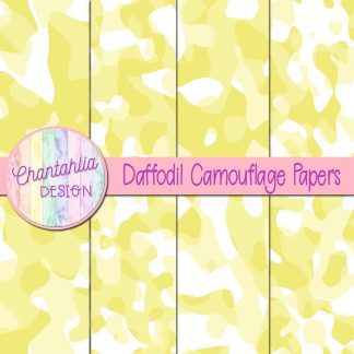 Free daffodil camouflage digital papers