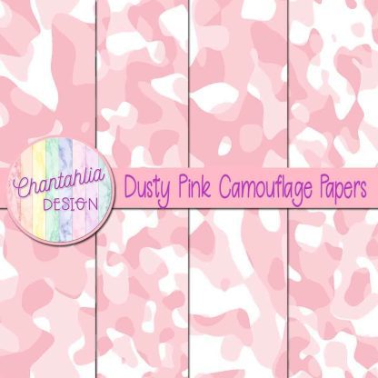 Free dusty pink camouflage digital papers
