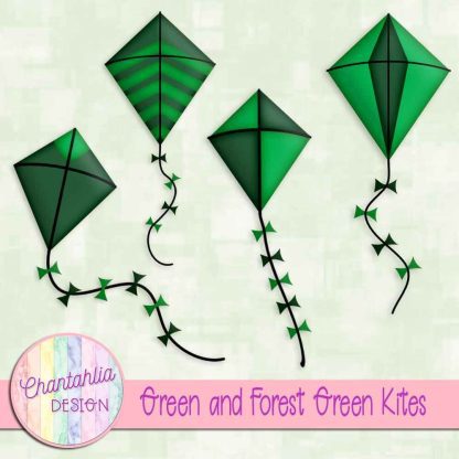 Free green and forest green kites