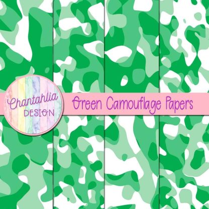 Free green camouflage digital papers