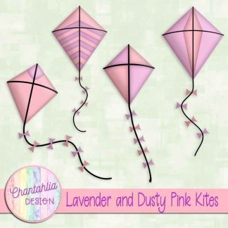 Free lavender and dusty pink kites
