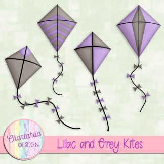 Free lilac and grey kites