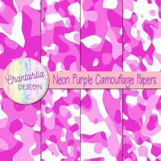 Free neon purple camouflage digital papers
