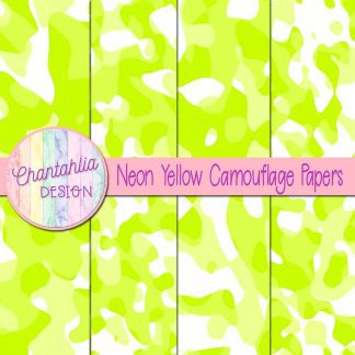 Free neon yellow camouflage digital papers