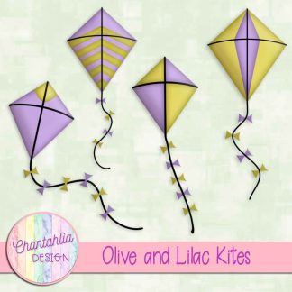 Free olive and lilac kites