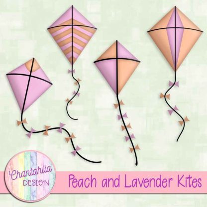 Free peach and lavender kites