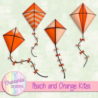 Free peach and orange kites