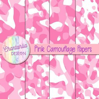 Free pink camouflage digital papers