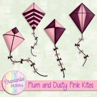 Free plum and dusty pink kites